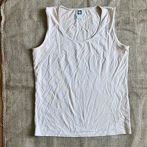 Anne Klein Light Pink Scoop Neck Tank Top Women’s Small